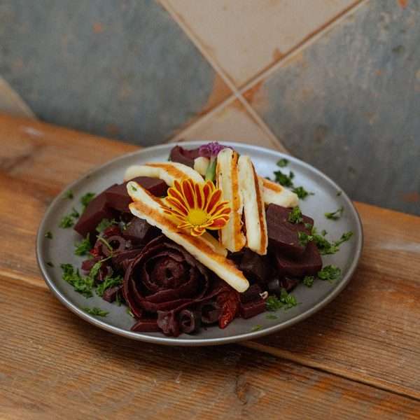 Halloumi Habibi Beets – Hummus & Habibis